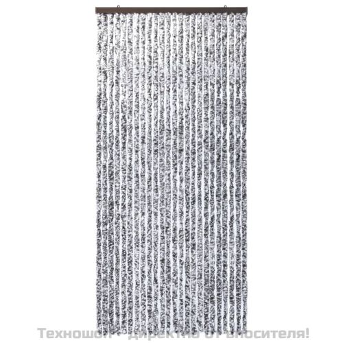 Завеса против насекоми, кафяво и бежово, 100x220 см, шенил