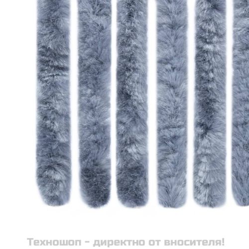 Завеса против насекоми, сребриста, 90x220 см, шенил