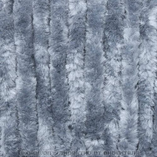 Завеса против насекоми, сребриста, 90x220 см, шенил