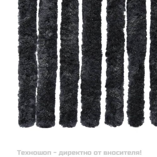 Завеса против насекоми, антрацит, 90x220 см, шенил