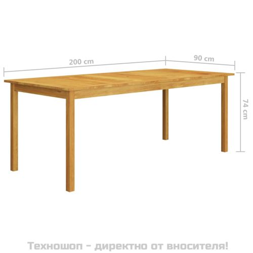 Градински трапезен комплект, 9 части, черен