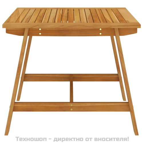 Градински трапезен комплект, 3 части, сив