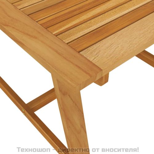 Градински трапезен комплект, 3 части, сив