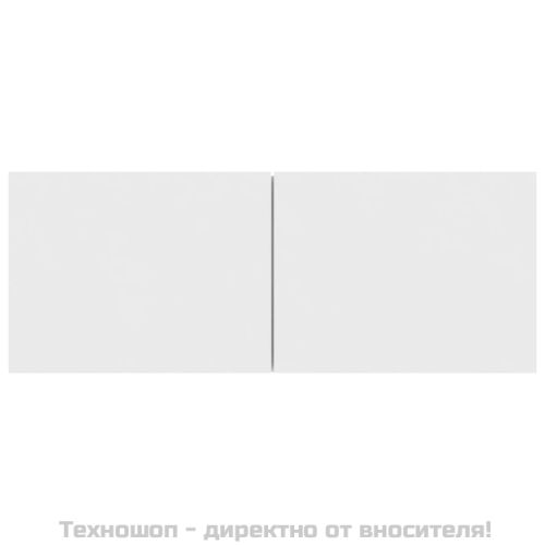 ТВ шкафове, 3 бр, бели, инженерно дърво