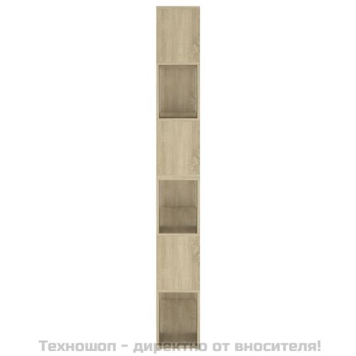 Библиотека/разделител за стая, сонома дъб, 100x24x188 см