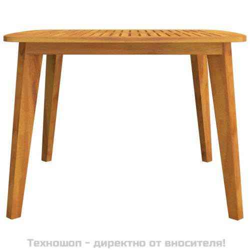 Градинска маса, 110x110x75 см, акация масив