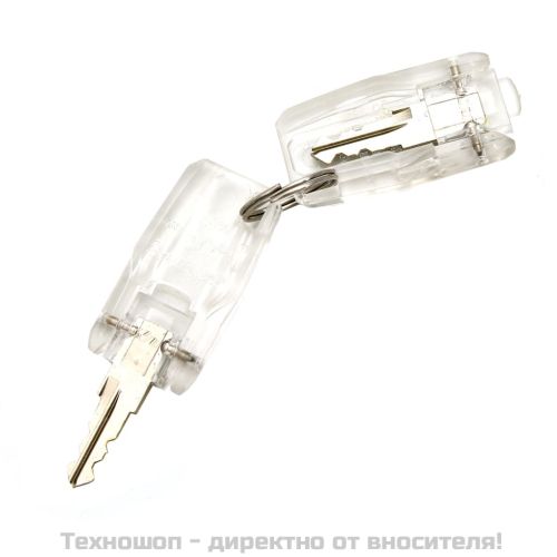 Мобилен офис шкаф, бял, 39x45x67см, стомана