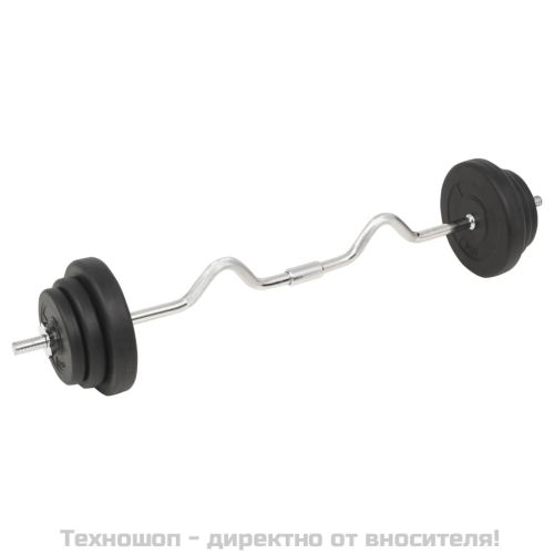 Комплект щанга и дъмбели, 30 кг