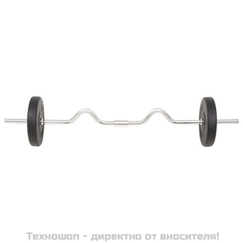 Комплект щанга и дъмбели, 30 кг