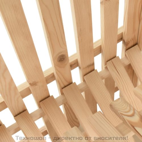 Кутия за картофи, 50x50x80 см, борово дърво масив