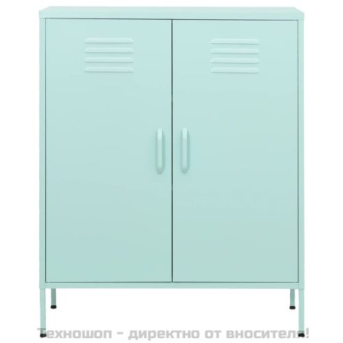 Шкаф за съхранение, мента, 80х35х101,5 см, стомана