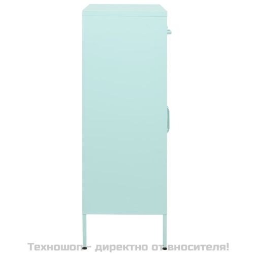Шкаф за съхранение, мента, 80х35х101,5 см, стомана