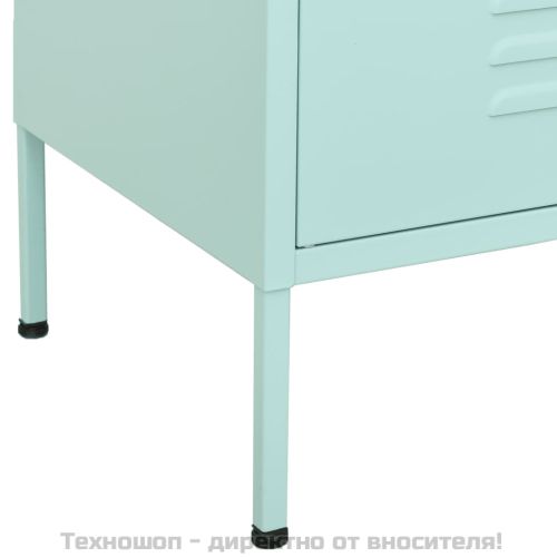 Шкаф за съхранение, мента, 80х35х101,5 см, стомана