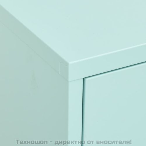 Шкаф за съхранение, мента, 80х35х101,5 см, стомана