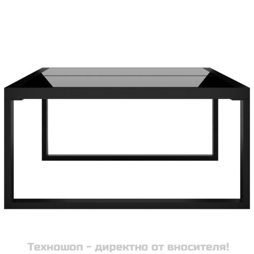 Градински комплект с възглавници, 8 части, полиратан, антрацит