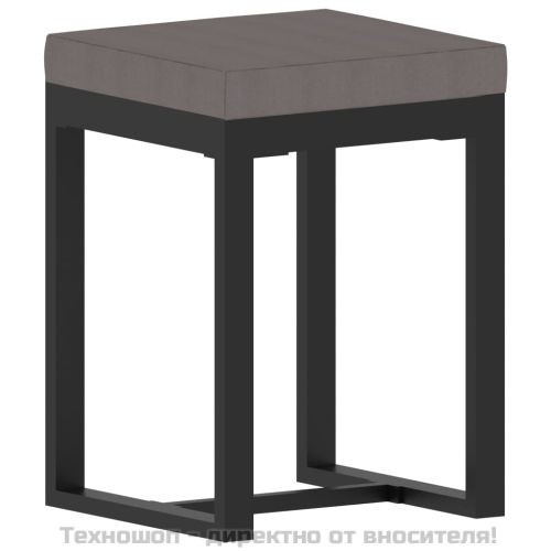 Градински комплект с възглавници, 8 части, полиратан, антрацит