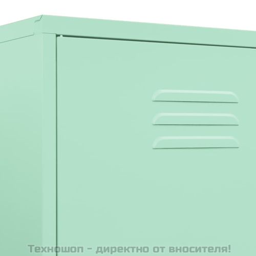 Гардероб, мента, 90x50x180 см, стомана