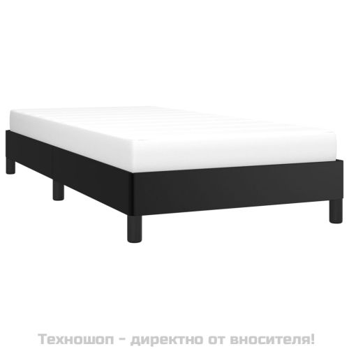 Pамка за легло черна 100x200 см изкуствена кожа