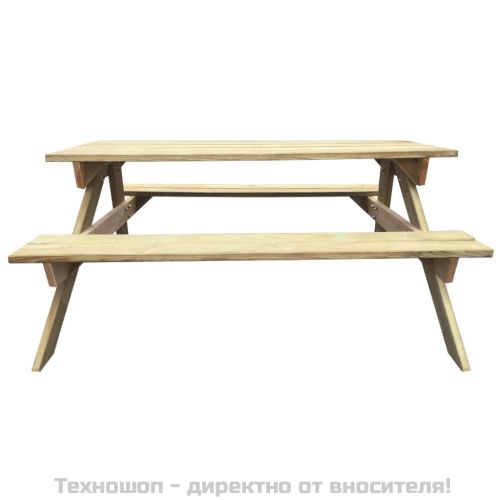 Маса за пикник, 150x135x71,5 см, дърво