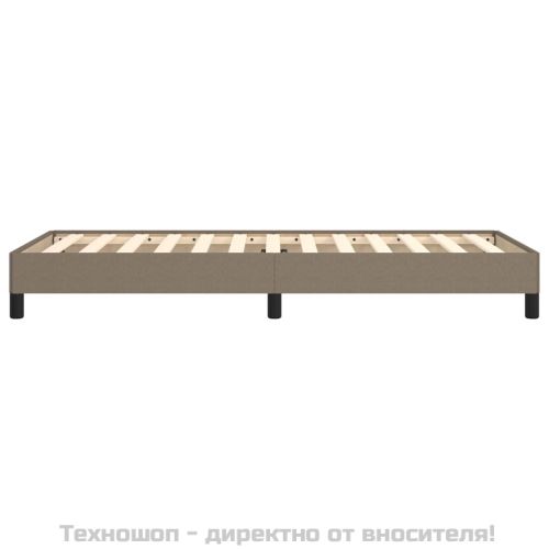 Рамка за легло без матрак, таупе, 90x200 см, плат