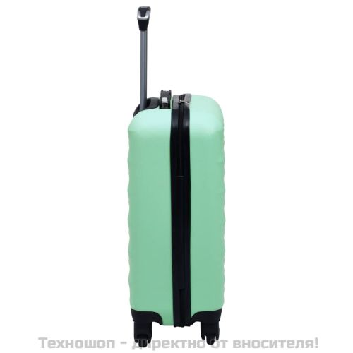 Твърд куфар с колелца, мента, ABS