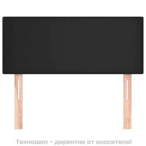 Горна табла за легло, черна, 100x5x78/88 см, изкуствена кожа