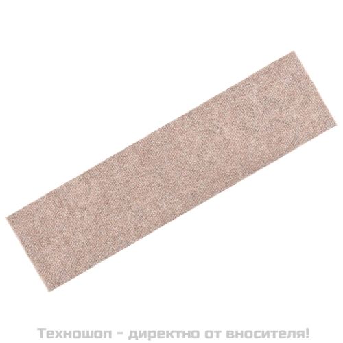 Изтривалки за стълби, самозалепващи се, 15 бр., 76x20 см, светлокафяви, правоъгълни