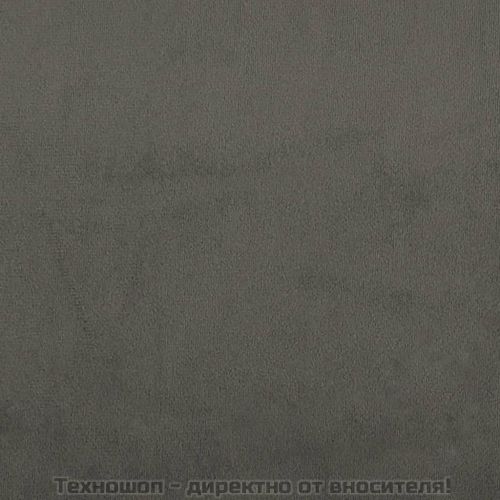 Рамка за легло без матрак, тъмносива, 120x200 см, кадифе