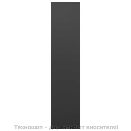 Офис шкаф, антрацит, 90x40x180 см, стомана