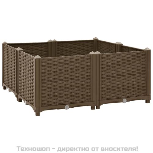 Повдигната леха, 80x80x38 см, полипропилен