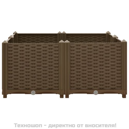 Повдигната леха, 80x80x38 см, полипропилен