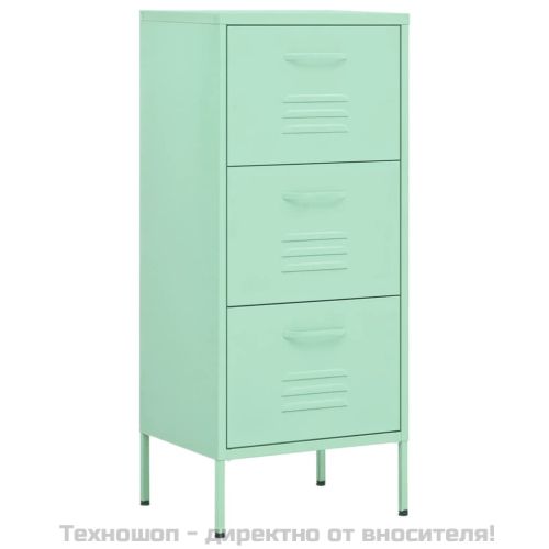 Шкаф за съхранение, мента, 42,5x35x101,5 см, стомана