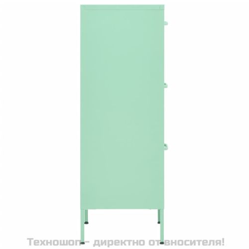 Шкаф за съхранение, мента, 42,5x35x101,5 см, стомана