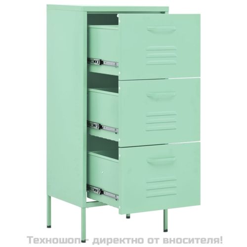 Шкаф за съхранение, мента, 42,5x35x101,5 см, стомана