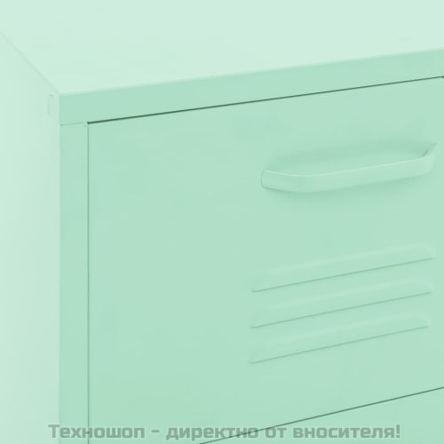 Шкаф за съхранение, мента, 42,5x35x101,5 см, стомана