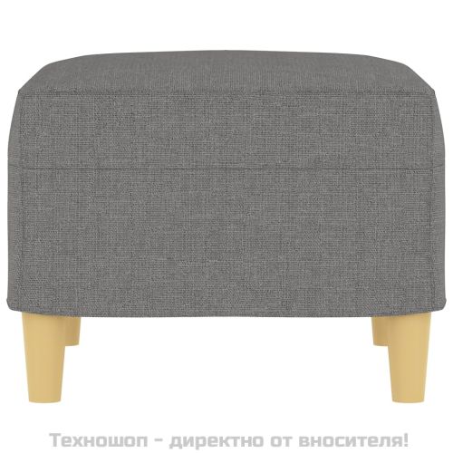 Табуретка, тъмносива, 60x50x41 см, плат