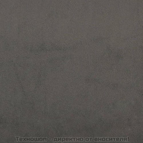 Рамка за легло без матрак, тъмносива, 200x200 см, кадифе