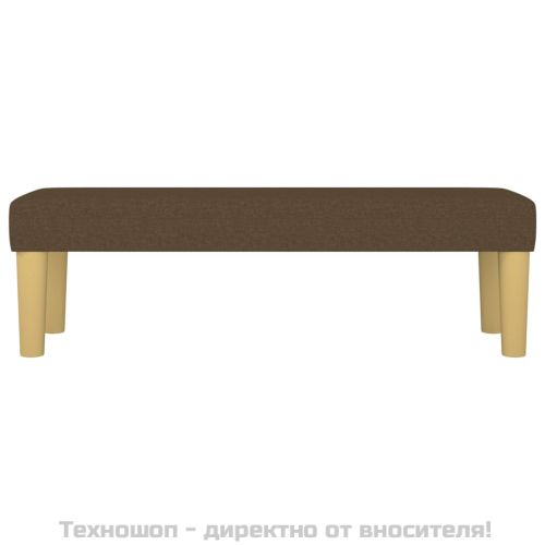 Пейка, тъмнокафява, 100x30x30 см, плат