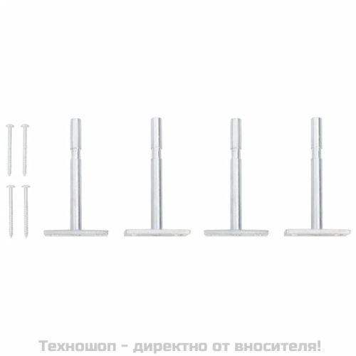 Стенни рафтове с чекмеджета 2 бр бетонно сив 40x23,5x10 см МДФ
