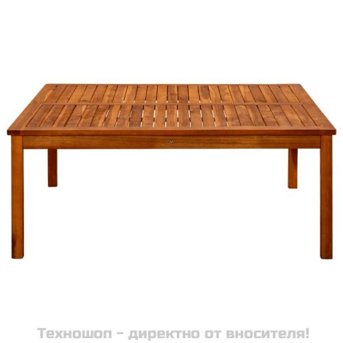 Градинска кафе маса, 110x110x45 см, акация масив