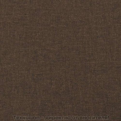 Рамка за легло с пружини, тъмнокафява, 90x200 см, плат