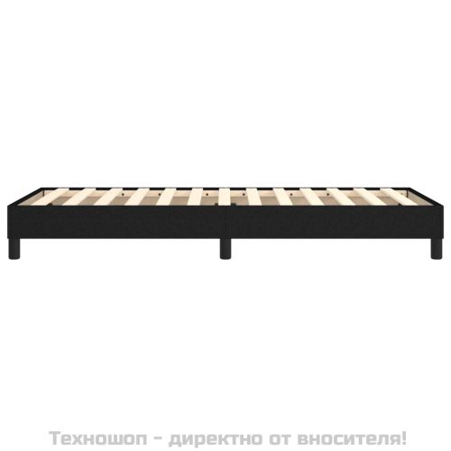 Рамка за легло с пружини, черна, 100x200 см, плат