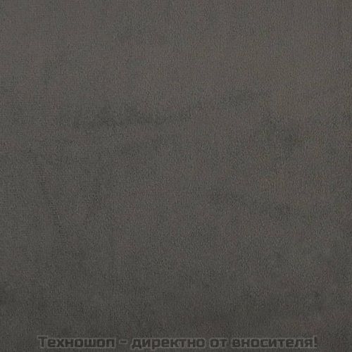 Пейка, тъмносива, 100x35x41 см, кадифе