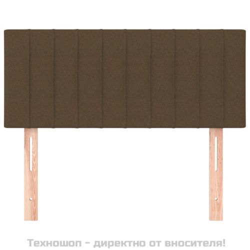 Горна табла за легло, тъмнокафява, 80x5x78/88 см, плат