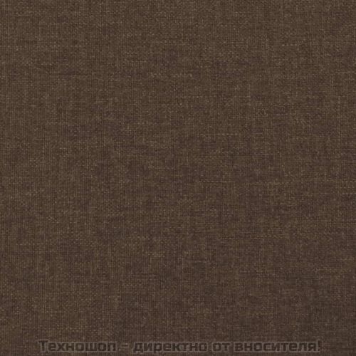 Горна табла за легло, тъмнокафява, 80x5x78/88 см, плат