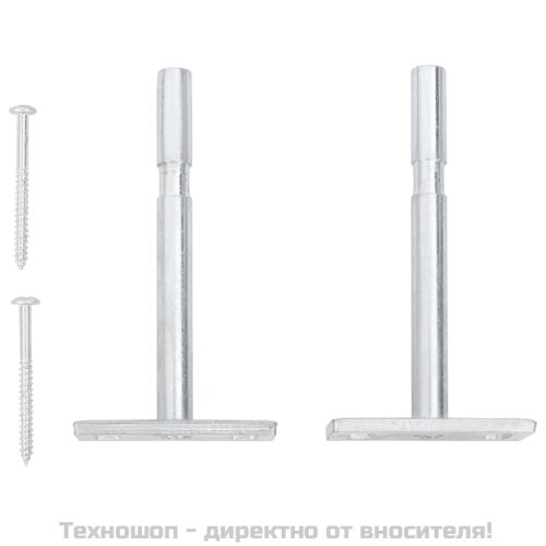 Стенен рафт с чекмедже, бял, 60x23,5x10 см, МДФ