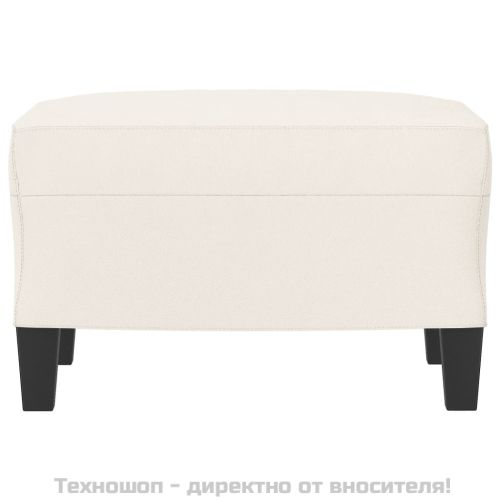 Табуретка, кремава, 60x50x41 см, изкуствена кожа