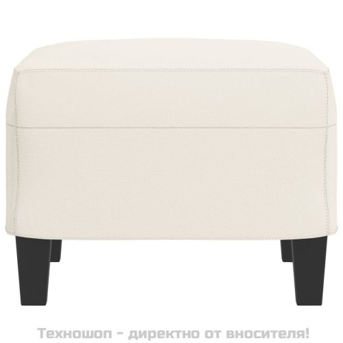Табуретка, кремава, 60x50x41 см, изкуствена кожа