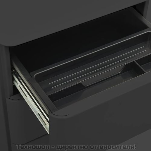 Мобилен офис шкаф, антрацит, 30x45x59 см, стомана