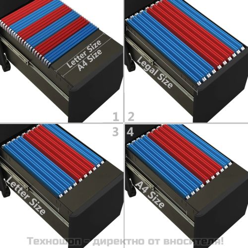 Мобилен офис шкаф, антрацит, 30x45x59 см, стомана